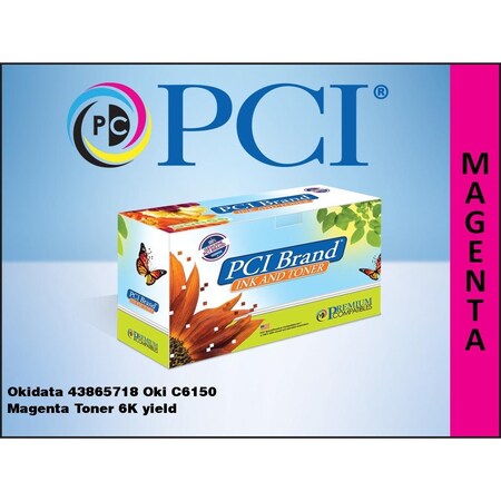 Pci Pci Okidata 43865718 6K Magenta Laser Toner Cartridge For Okidata 43865718-PCI